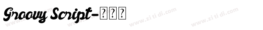 Groovy Script字体转换
